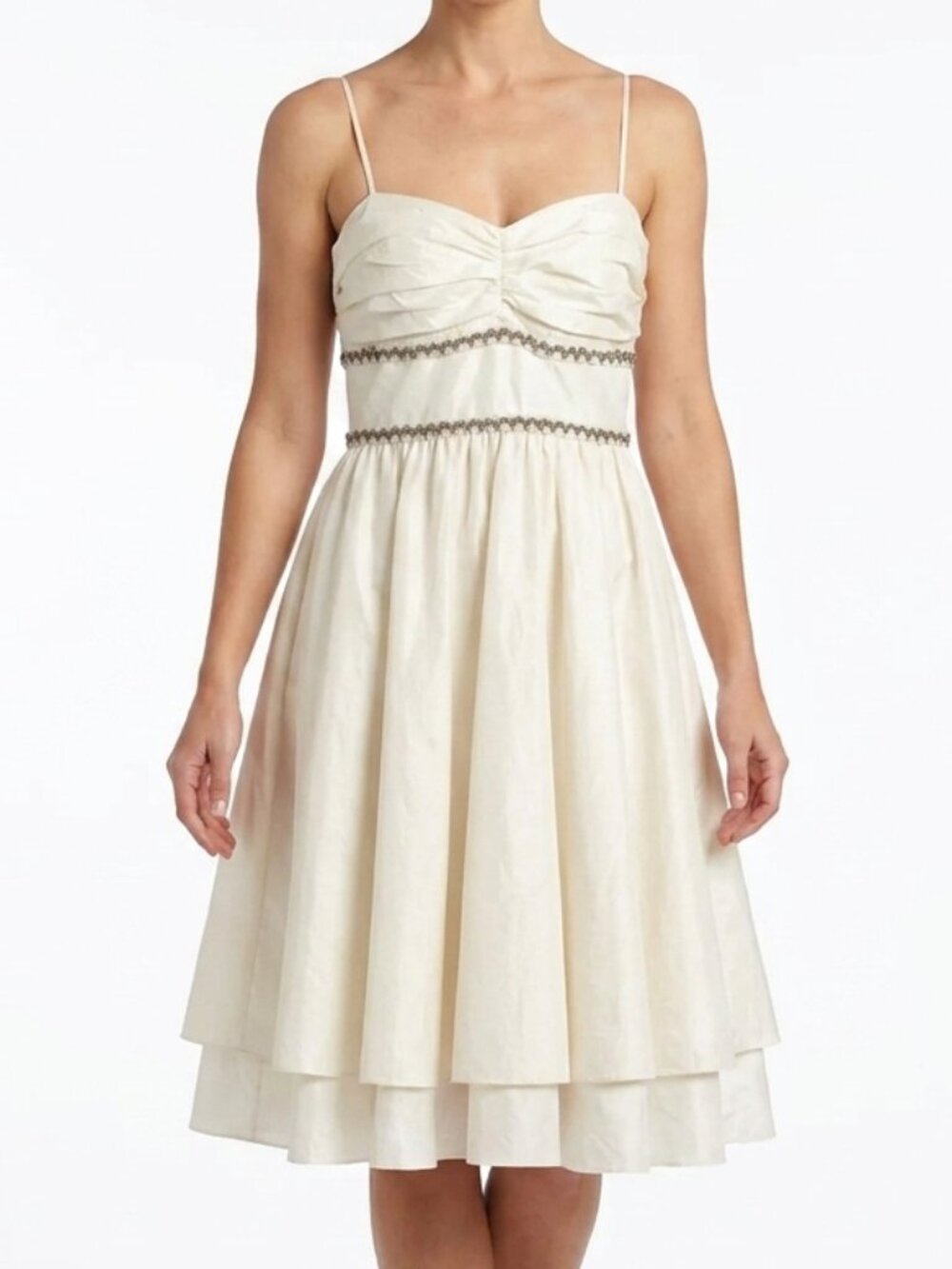 ABS Allen Schwartz Collection Ivory Cocktail Dress NEW- Sz. 8